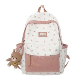 Student Mori Style Large Capacity Backpack (Color: pink)