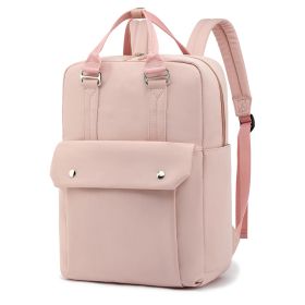 Simple All-match Oxford Cloth Backpack (Option: Pink-16 Inches)