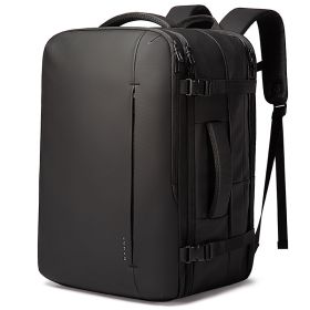 Bange Large Capacity Backpack Waterproof Men (Option: Black Large)