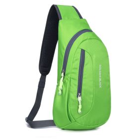 Outdoor Cycling Shoulder Men's Messenger Bag (Option: Green-7 Inches)