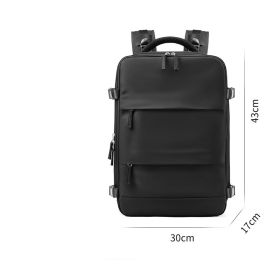 Women's Large Capacity Multifunctional Luggage Bag (Color: Black)