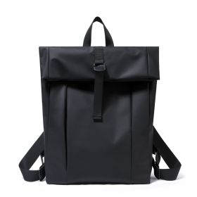 Trendy Multi-functional Large Capacity Men's Backpack (Color: Black)