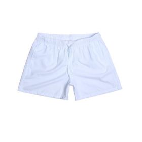 Beach Pants Men's Shorts Summer Surf Pants (Option: White-S)