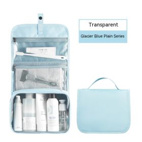 Waterproof Portable Travel Buggy Large Capacity Hanging Men's Toiletry  Storage Bag (Option: Window Glacier Blue-As Shown In The Picture)