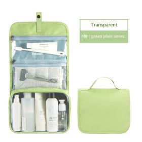 Waterproof Portable Travel Buggy Large Capacity Hanging Men's Toiletry  Storage Bag (Option: Window Openingmint Green-As Shown In The Picture)