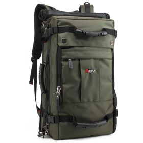 Fashion Outdoor Mountaineering Waterproof Rucksack (Option: Army Green-17 Inch)