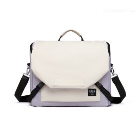 Men's And Women's Fashion Simple One-piece Crossbody Bag (Option: Purple-L)