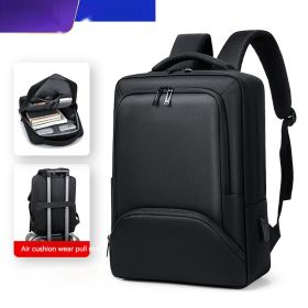 Cross-border In Stock Wholesale Men's Fashion Backpack Casual Travel Backpack Commuter Large Capacity Bag (Option: 21051 Black)