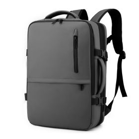 Large Capacity Cross-border Multi-function Expansion Waterproof Charging Portable Backpack (Option: Dark Gray-19 Inches)