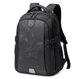 Men's Commuter Anti Theft Backpack (Option: Camo Black-17 Inch)