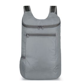 Outdoor Folding Waterproof Travel Bag Large Capacity Backpack (Option: 622 Dark Gray)