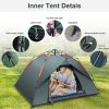 Camping dome tent is suitable for 2/3/4/5 people, waterproof, spacious, portable backpack tent, suitable for outdoor camping/hiking