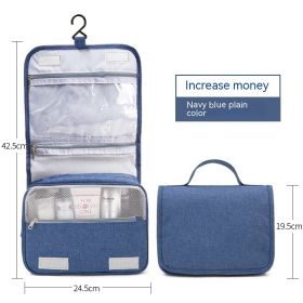 Waterproof Portable Travel Buggy Large Capacity Hanging Men's Toiletry  Storage Bag (Option: Large SizedDark Blue-As Shown In The Picture)