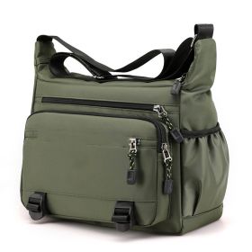 Men's Fashion Casual Large-capacity Crossbody Bag (Color: Green)