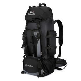 Outdoor Hiking Hiking Backpack Men (Color: Black)