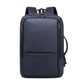 Men's Large Capacity Fashion Simple Shoulder Computer Bag (Color: Blue)