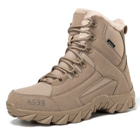 Non-slip Snow Boots Men's Platform (Option: MX 06 Sand-45)